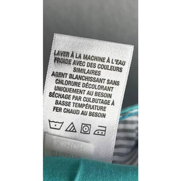 Aeropostale Midi Twill Short Size 2 Aqua Blue Green Cuffed Pockets Zipper - Picture 5 of 8